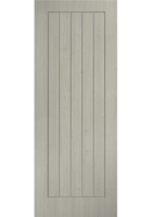 Laminate Pre-Finished Light Grey Cottage FD30 Fire Door