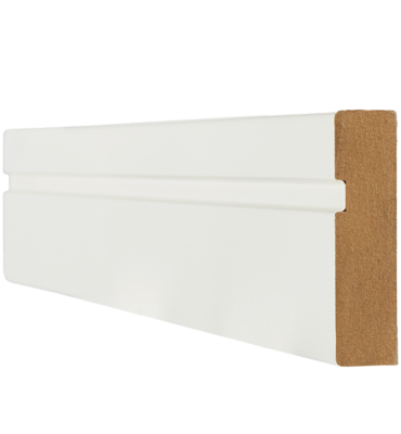 Single Groove White Primed Architrave Pack