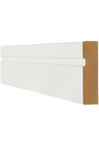 Single Groove White Primed Architrave Pack