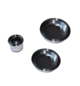 ECLISSE Essential Round Flush Pull Set Satin Chrome