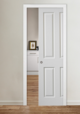 Canterbury 4 Panel Smooth Pocket FD30 Fire Door Kit