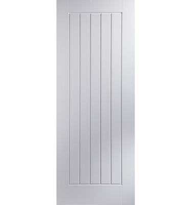 White Primed Newark Textured FD30 Fire Door