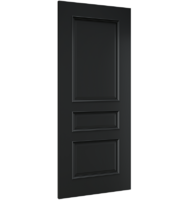 Black Pre-Finished Windsor FD30 Fire Door