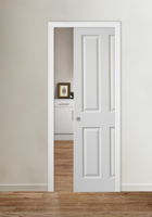 Canterbury 4 Panel Textured Pocket Door Kit