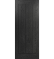 Pre-Finished Brushed Black Ely FD30 Fire Door