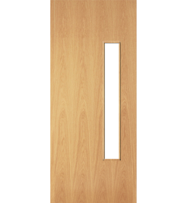 18G Oak Flush FD30 Fire Door