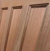 Close up of panels on External Hardwood 1930s 4 Panel